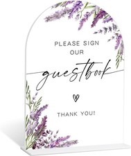 2G, Acrylic Table Signs with Base for Wedding Reception and Bridal Party Decor,