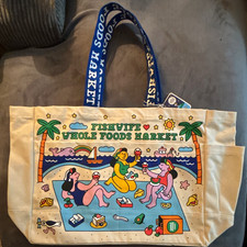 Whole Foods Market Fishwife Canvas Tote Bag B...