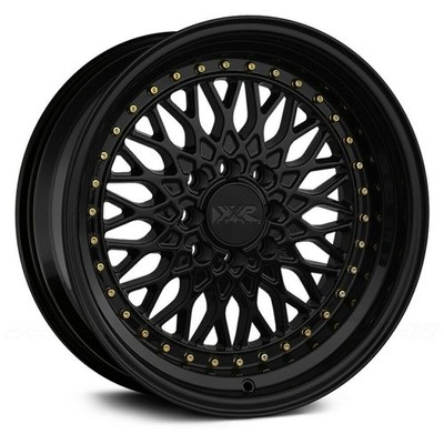 XXR 536 16x8 4x100/4x114.3 20 Black Gold Rivets Wheels(4) 73.1 16'' inch Rims
