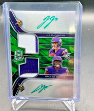 2024 Panini Spectra JJ MCCARTHY DALLAS TURNER RC Dual Jersey Patch AUTO 24/35