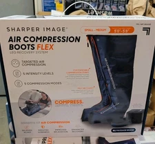 Sharper Image Air Compression Boots Flex Leg Recovery Small/Medium 5'- 5'8" Tall