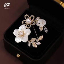 Flower Crystal Brooches For Women Rhinestone Fashion Elegant Brooch Pin Gift USA