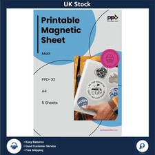 A4 Inkjet Magnetic Photo Paper Matte Instant Dry 5 Sheets