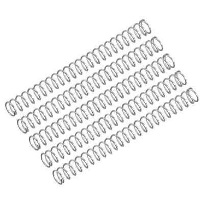 Compression spring, 5pcs 3.5mm OD,0.2mm wire size,30mm free long