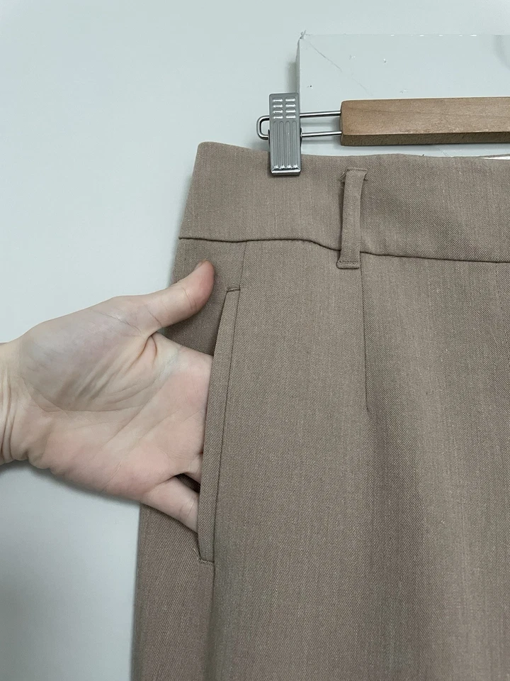 Ann Taylor LOFT Marisa Trouser Pants Women’s Size 4 Khaki Tan Career Work Dress - Image 3 of 4