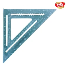 Swanson T0108 Big 12 Speed Square Layout Tool with Blue Book, Plain gradation...