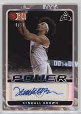 2021 Leaf Pro Set Power Base Silver Spectrum Foil 6/10 Kendall Brown Auto 10c7