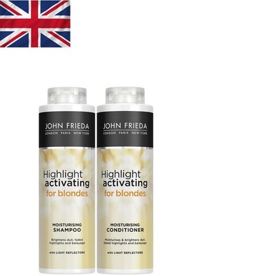 John Frieda Sheer Blonde Moisturizing Duo: Shampoo & Conditioner Bundle, 1000ml