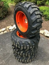NEW 23X8.50-12 XD2010 FOAM FILLED Skid Steer Tires/Rims for Bobcat 453,463,S70