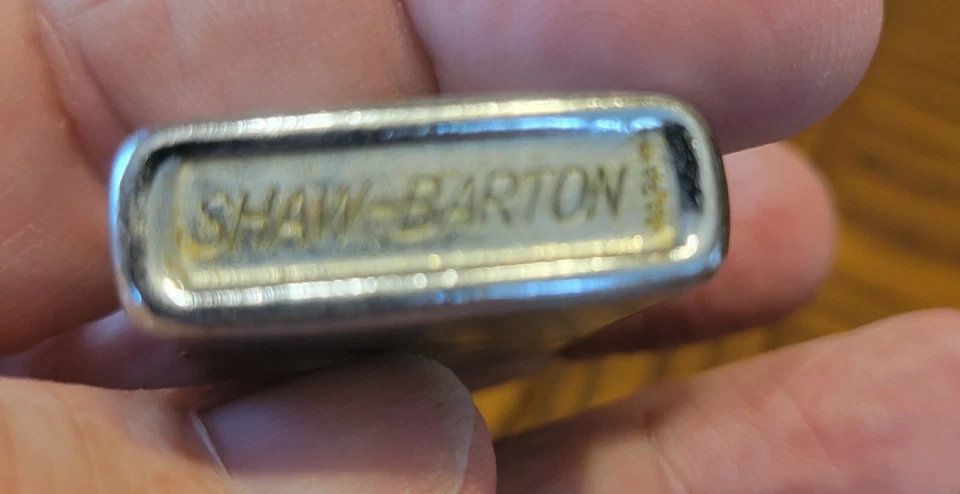 VTG. SHAW BARTON LIGHTER ADVERTISING QUADREL BROS. TANK TRUCK SERVICE NEW JERSEY - Image 3 of 4