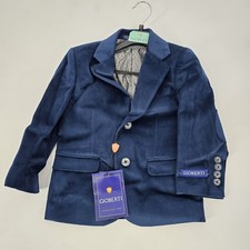 Gioberti Kids Navy Blue Velvet Blazer Size 3 BLV-82 NEW Boys