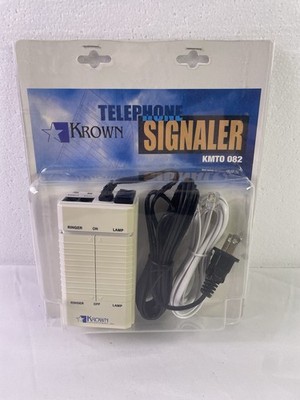 Krown TELEPHPONE SIGNALER for DEAF and HARD of HEARING Model KMTO 082 NEW IN BOX