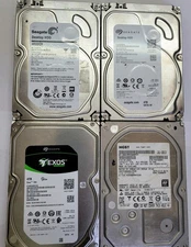 Lot of 4 Hard drive 4TB 3.5" SATA Hard Drive different brands check description