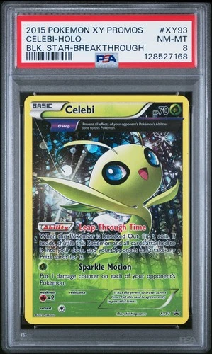 Pokemon Celebi Holo Black Star Promos XY93/162 Breakthrough PSA 8