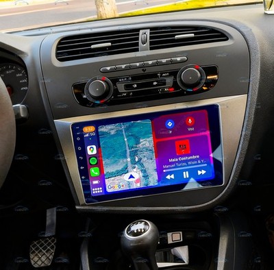 4+64G Android 15 Autoradio CarPlay NAVI GPS WIFI Für Seat LEON 1P1 MK2 2005-2013
