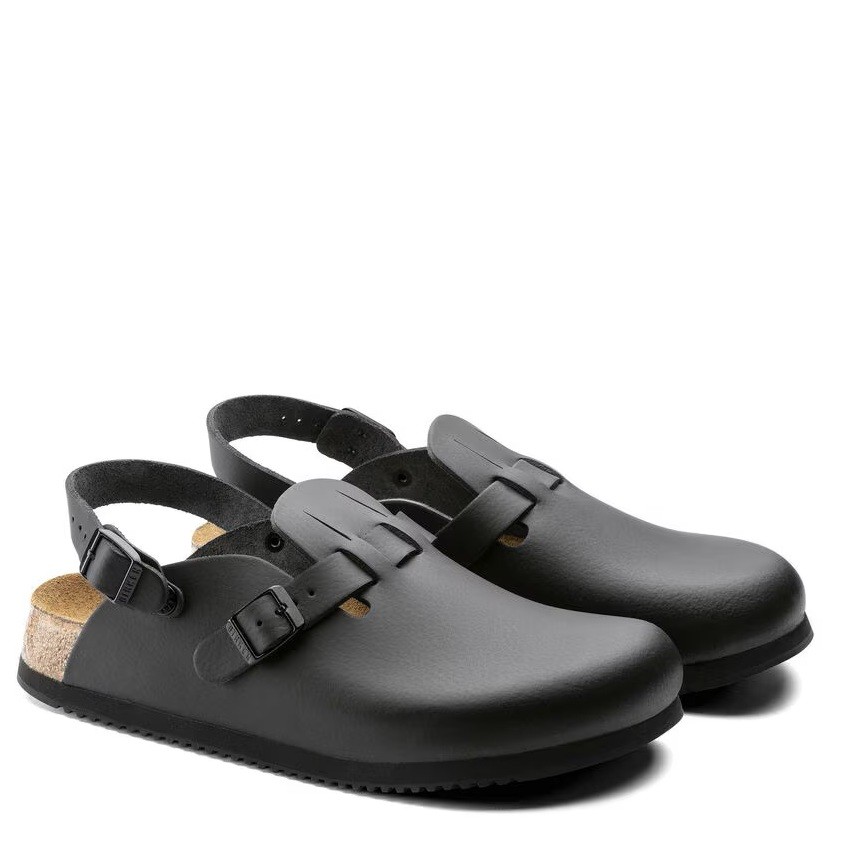 BIRKENSTOCK KAY SL MEN BLACK REGULAR/WIDE WIDTH SOFT FOOTBED