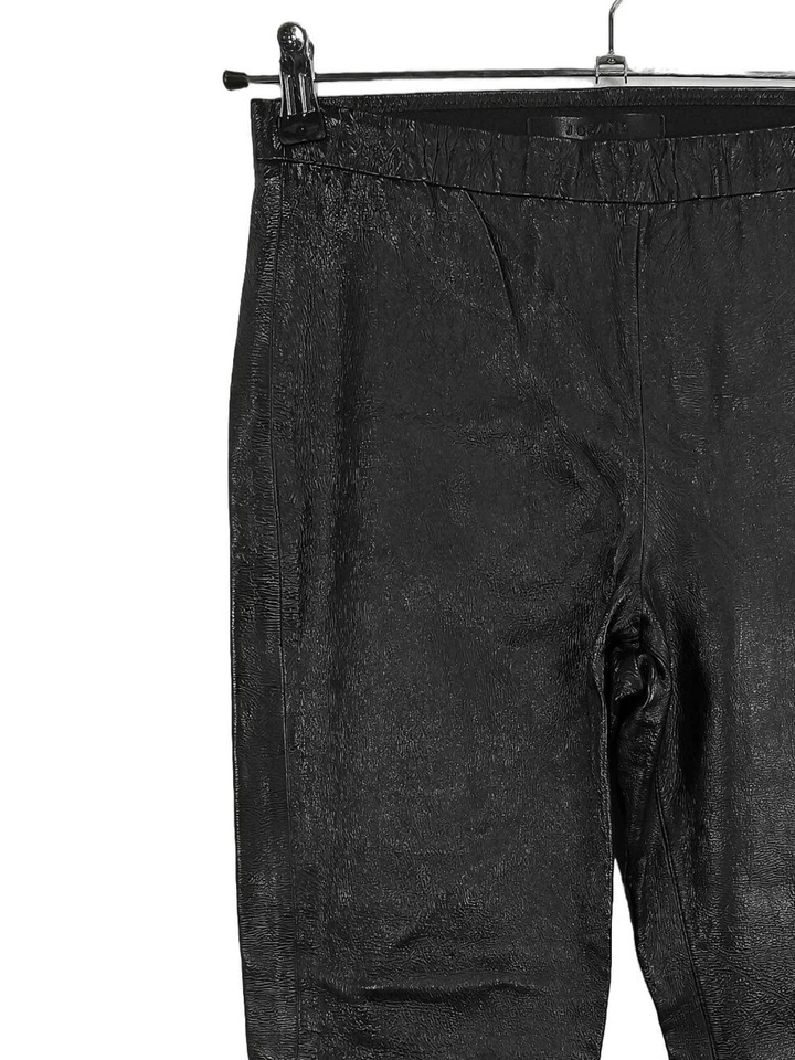J BRAND Pantalon en cuir Dames Pantalon T EU 38 noir style décontracté - Photo 3/4