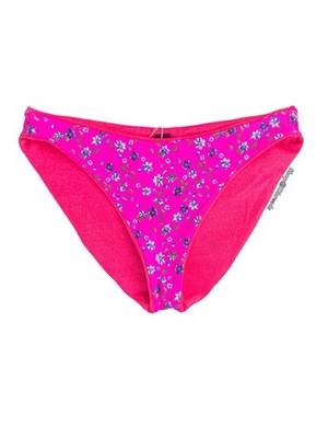 MAAJI Hot Pink Floral Reversible Hipster Bikini Swim Bottom Size M