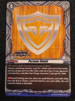 Bushiroad Cardfight Vanguard Persona Shield D-PR/772EN PROMO NM | eBay