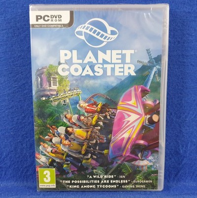 pc PLANET COASTER Physical Disc Version NEW and SEALED PAL Version (Works in US)
