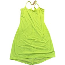 NEW Skims Women's Size XL Neon Yellow Spaghetti Strap Sleeveless Slip-On Dress