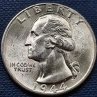 1944 D Washington Quarter 25c Silver BU UNC GEM Brilliant Uncirculated #97151