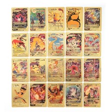 Carta Pokemon Charizard VMAX Gold Foil 55 pezzi RARA GX potente giocattolo regalo commerciale