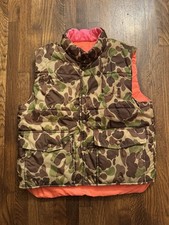 Vintage sportsman  s choice camo puffer vest size medium