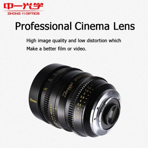 Zhongyi Cine Lens 35mm T1.0 for Panasonic for Olympus Micro M4/3 BMPCC MFT GH4 - Picture 2 of 11
