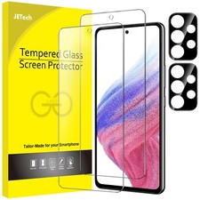 JETech Screen Protector for Samsung Galaxy A53 5G with Camera Lens Protector