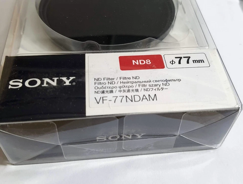 Sony 77mm ND-8 Neutral Density Lens Filter Japan ND8X ND 8X ND8 77 mm Genuine - Image 2 of 4