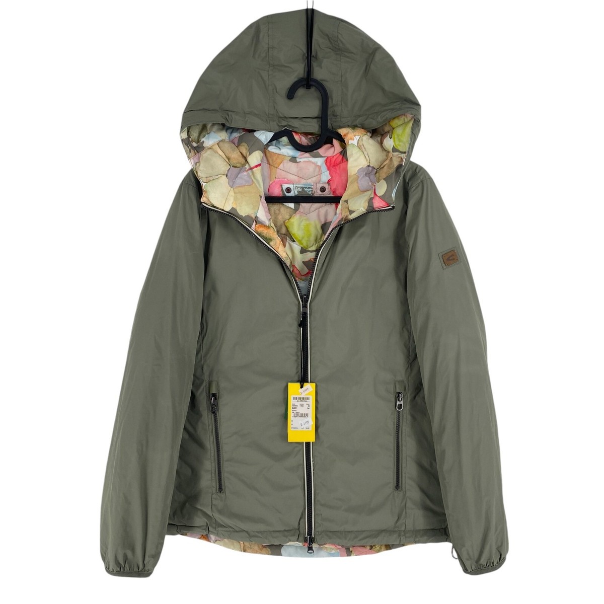 CAMEL ACTIVE Women Grey Reversible Hooded Jacket Coat Size EU 34 UK US