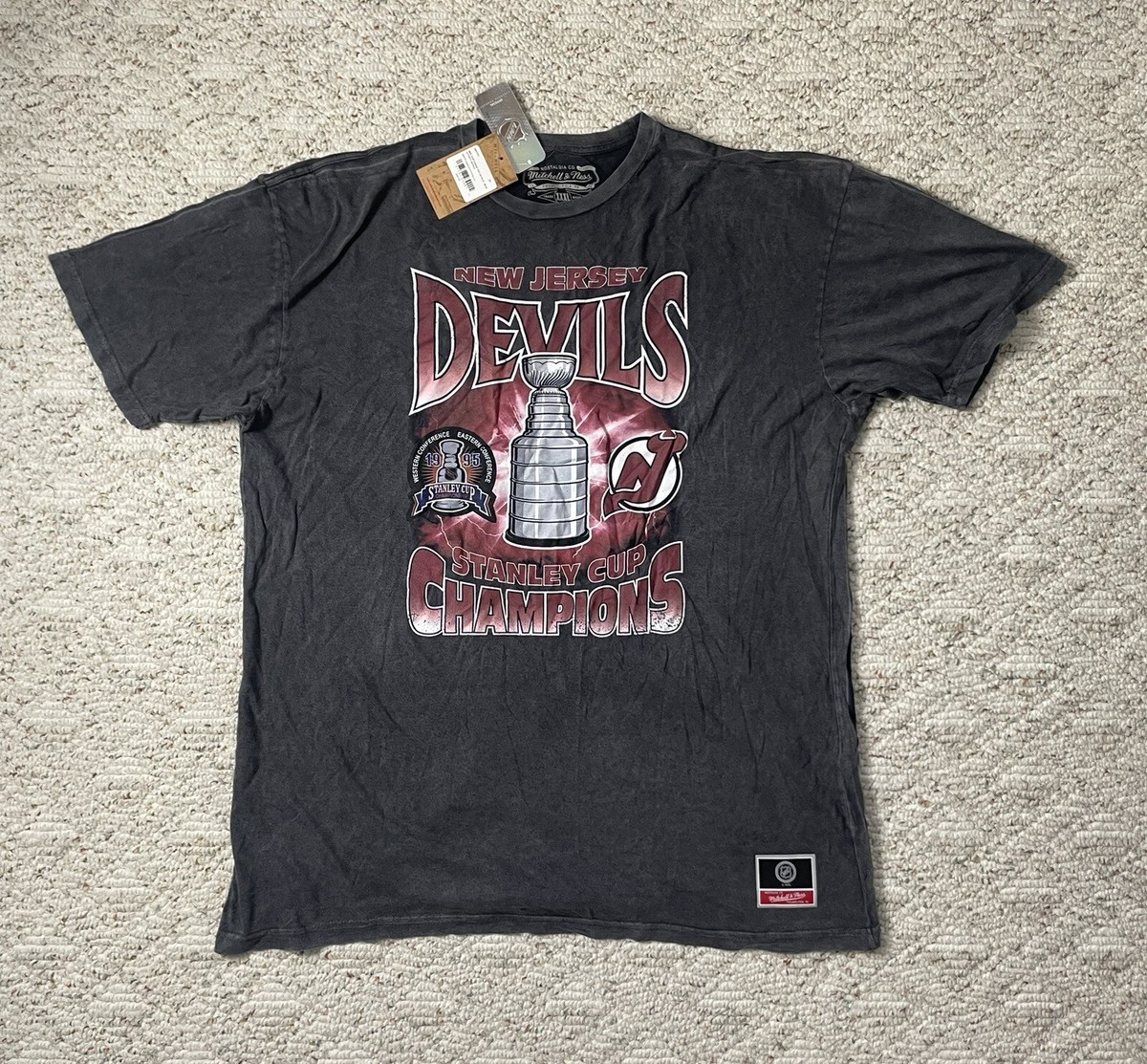New Sz 3XL Men's Mitchell And Ness New Jersey Devils Stanley Cup