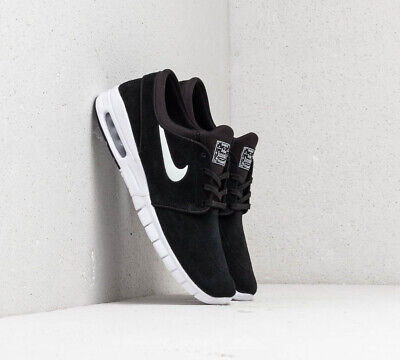 Nike SB Stefan Janoski Max L Trainers Suede Black White Nike SB Stefan Janoski Max L Trainers Suede Black White