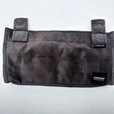 Lovesac Sodasac New No Tag Microsuede 2 Drink Cup Holder Accessory Brown