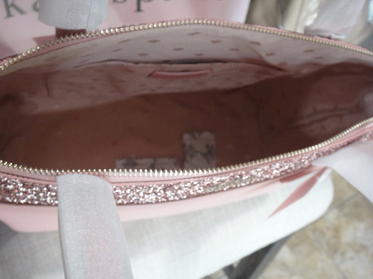 New With Tag Kate Spade Pink Glitter Mixed Tote Bag$359.00