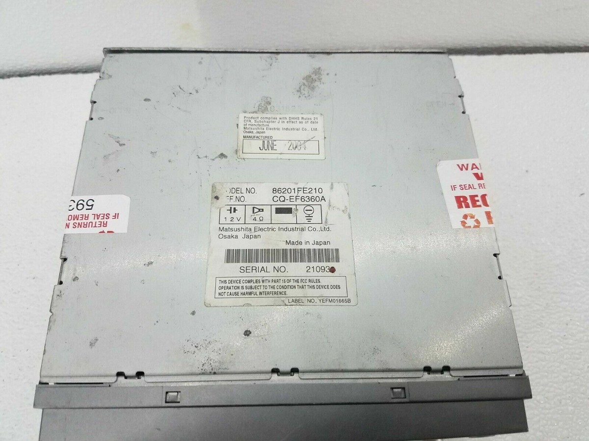 2004-2006 subaru impreza radio stereo 2 DIN 6 CD disc player