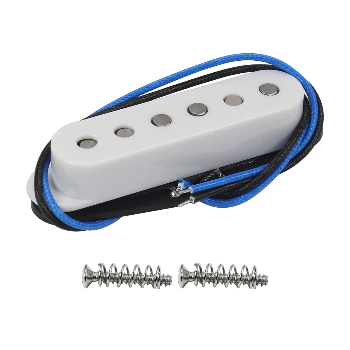 Pickup FLEOR FD ST bianco Alnico 5 per chitarra foto 4