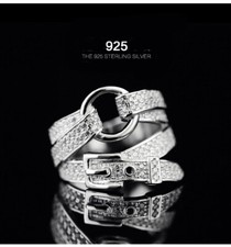 Damen Ring Sterlingsilber 925 mit Zirkonia ve...