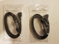Gigabyte 12CF1-2SAT01-31R 4 SATA Cable 2x 90 Degree/Straight 2x Straight 18"