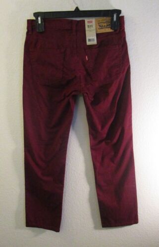 NWT Levis 511 Boys Slim Fit Jeans 14H 33x28 Burgundy MSRP$52 633731571497 |  eBay