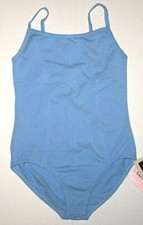 Sansha Signature Shae Camisole Leotard Bodysuit Princess Seams New Blue Girl