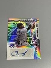 Bryan De La Cruz 2022 Panini Mosaic Silver Rookie Autograph Auto RAM-BC Marlins