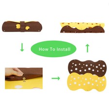 Cat Tunnel Cat Toy Felt Pom Splicing Deformable Kitten Nest Collapsible Tube Hou