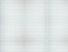 O Scale Subway Tile Model Train Scenery Sheets –5 Seamless 8.5x11 White