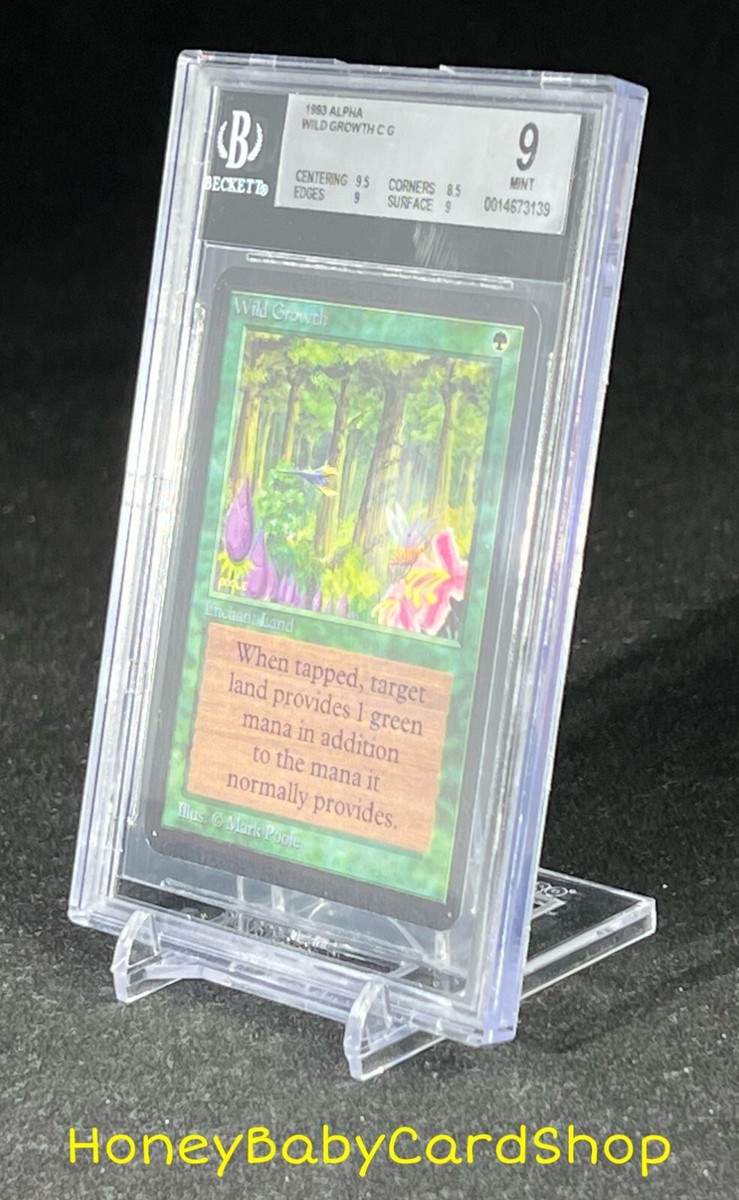 MTG Limited Edition Alpha 1993 Wild Growth BGS 9.0 MINT Old School