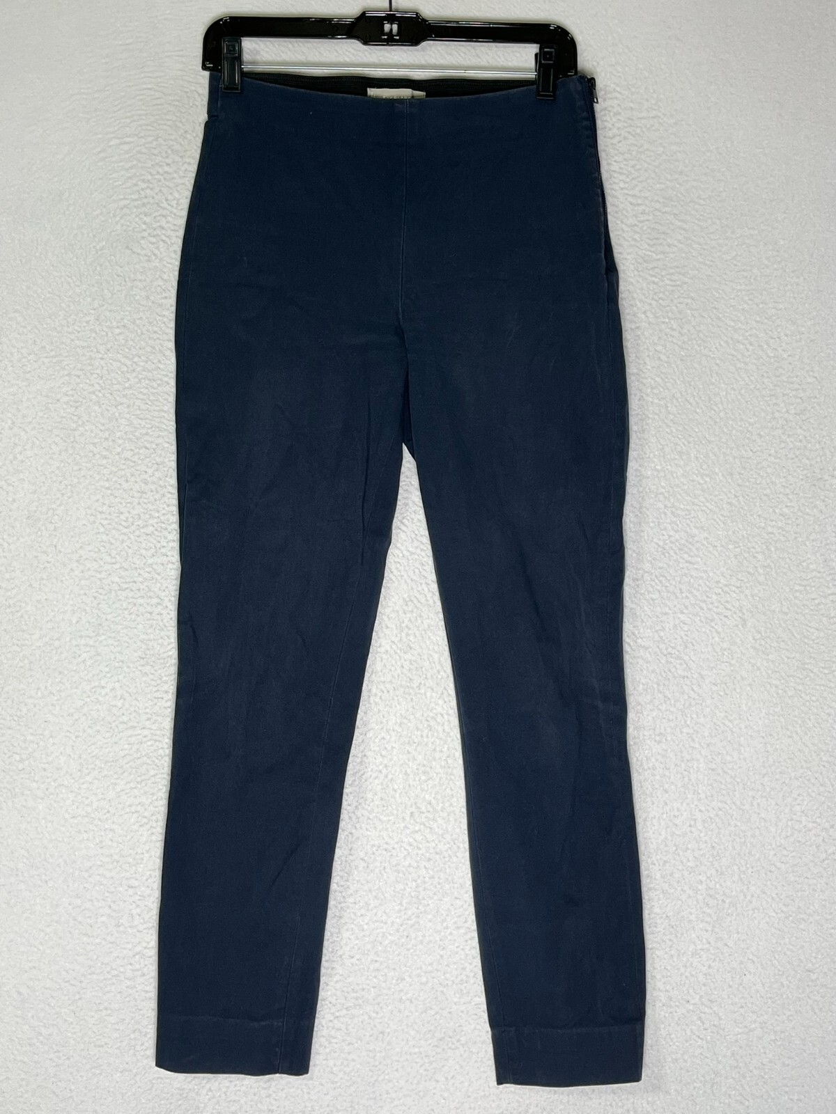 Everlane Navy Blue Skinny Ankle Pants Flat Front Stretch Side Zip