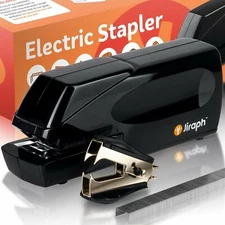 Electric Stapler with Staple Remover and 25-Sheet - Plug In and Battery 