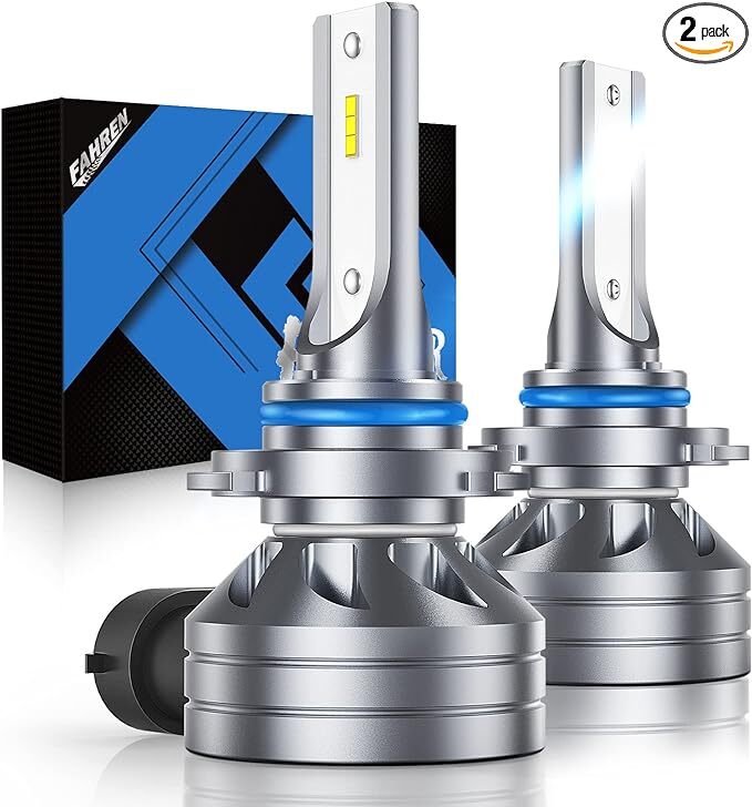 2-Pack FAHREN H11 H9 H8 LED Bulbs 6500K Cool White Plug and Play Headlights