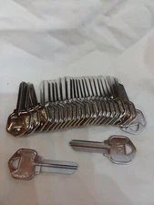 Hy-Ko Cylinder Blank Key, Nickel-Plated 25 Pack